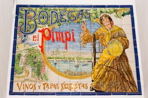 El Pimpi bodega, Malaga, Spanje door Unbekannt Unbekannt